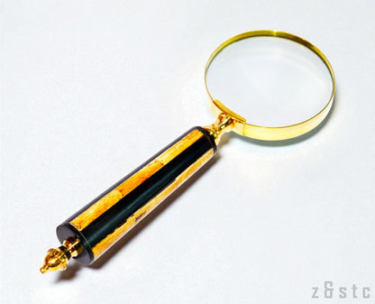 Vintage Style Brass Handheld Magnifying Glass – 3" Reading Loupe