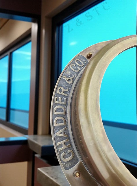 Large 16" Nautical Porthole Functional Hinged Marine Wall Hanging, Antique Brown