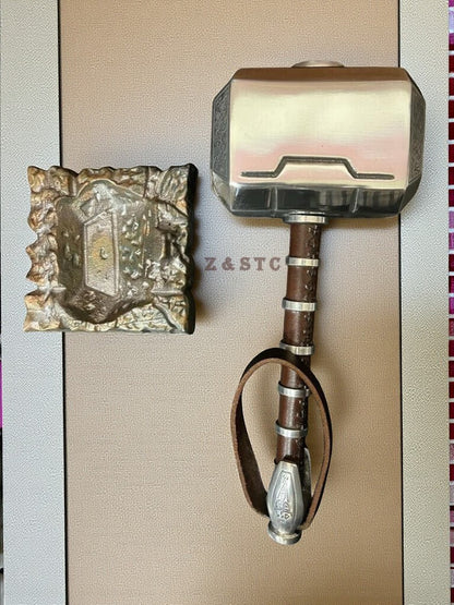 Silver Mjolnir Thor Hammer – 1/1 Scale Metal Replica | MCU Avengers Cosplay Prop