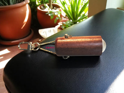 2" Mini Wooden see through Kaleidoscope Handcrafted Pocket Optical Toy