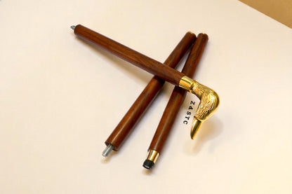 Handcrafted Wooden Walking Stick Vintage Style Cane for Men & Women