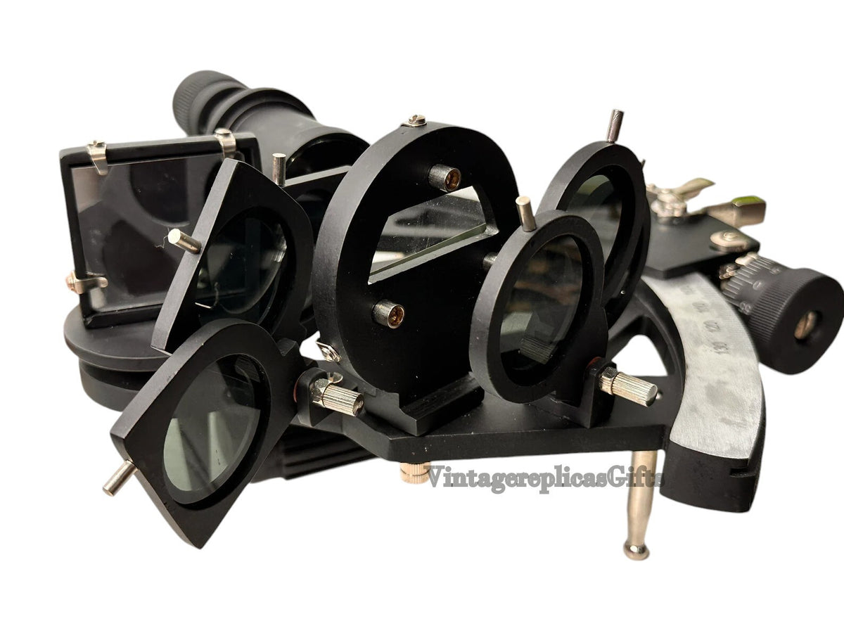 Tamaya Working Sextant - Astrolabe Ships Navigational Instrument with Wooden Box