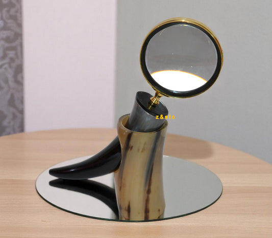 Vintage Brass Handheld Magnifying Glass Nautical Style Reader Lens