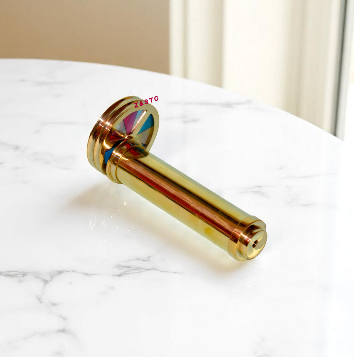 Solid brass kaleidoscope – antique style decor,best for gifts