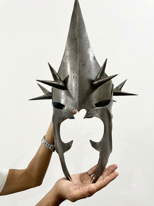 Halloween Medieval Knight Helmet – 18 Gauge Steel Wearable Armor Helmet with Pad