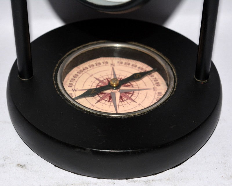 Maritime Antique Brass Hanging Clock with Compass & Thermometer desktop gifts