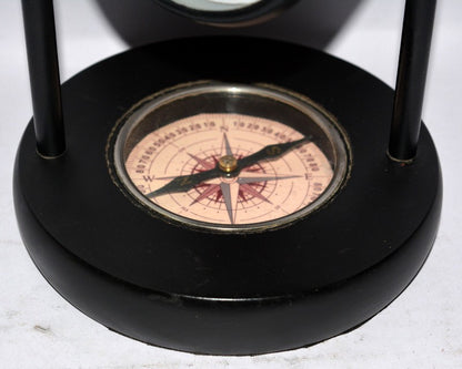 Maritime Antique Brass Hanging Clock with Compass & Thermometer desktop gifts