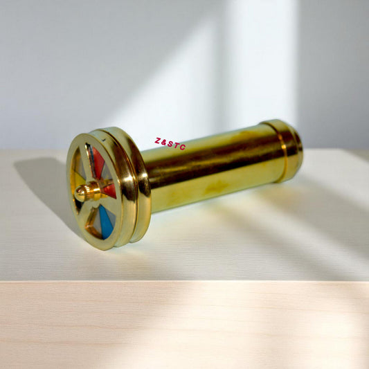 BRASS KALEIDOSCOPE – STEAMPUNK STYLE COLLECTIBLE DECOR GIFT