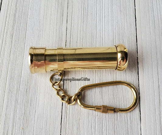 Antique brass 2" key chain kaleidoscope Mini polish finishing Lot of 50 pieces