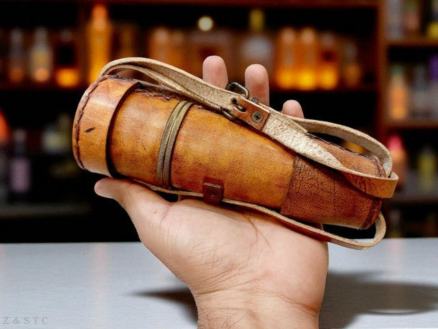 Vintage Marine Spyglass – Brass & Leather Nautical Telescope