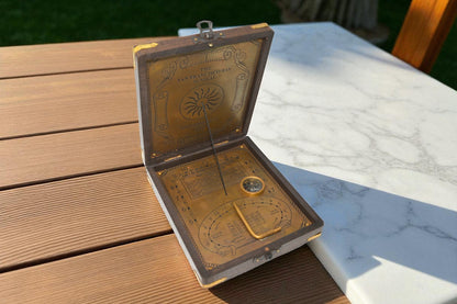 Antique Brass Sundial Compass – Henry Holmes & Co London 1885 SF Bay Box