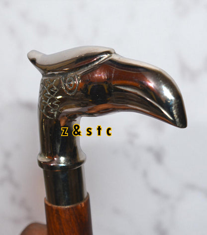 Solid Wood Walking Stick – Elegant Cane for Gentlemen & Ladies