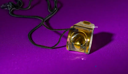 Antique Brass Nautical Whistle with Chain for Maritime Collectors