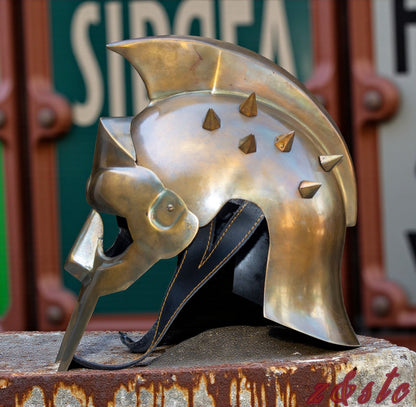 Ancient Greek Maximus Helmet Spartan Gladiator Armor 300 Movie Replica