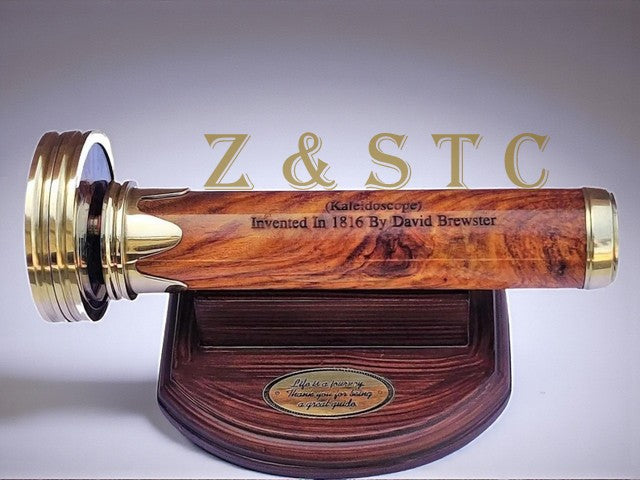 Customized Brass Kaleidoscope | Handmade Multicolored Kaleidoscope Gift |