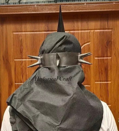 Halloween Medieval Knight Helmet | Hand-Forged 18 Gauge Steel Wearable helmet