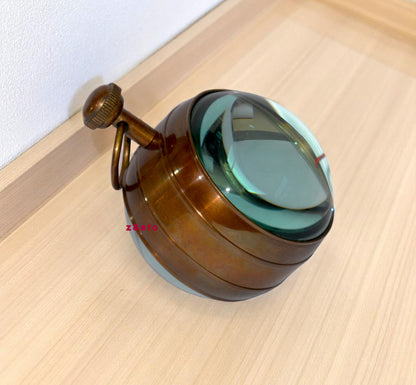 Vintage Brass Desktop Clock Elegant Tabletop Timepiece for Office or Home