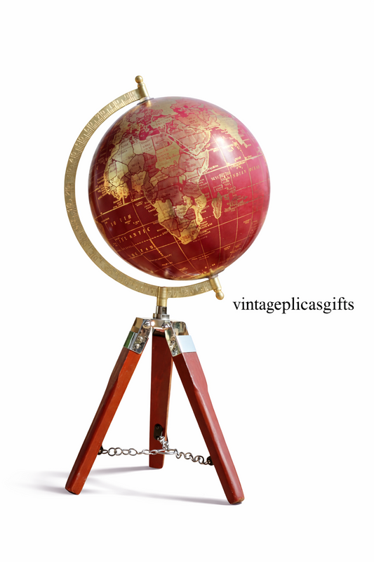 Classic Globe Decorative Piece 8”Vintage Home Office Decor