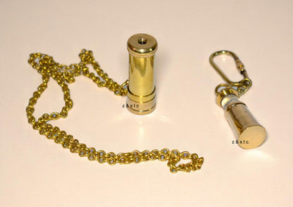 Handmade Brass Lighthouse Keychain with Locket Kaleidoscope – Gift for Explorers
