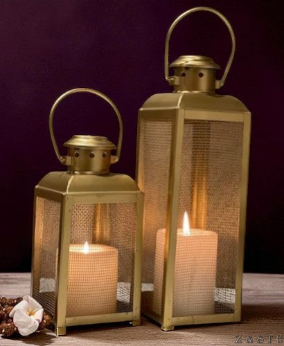 Witchlight Lantern Candle Holders – Halloween Home Decor Accents (Iron, Pack of2