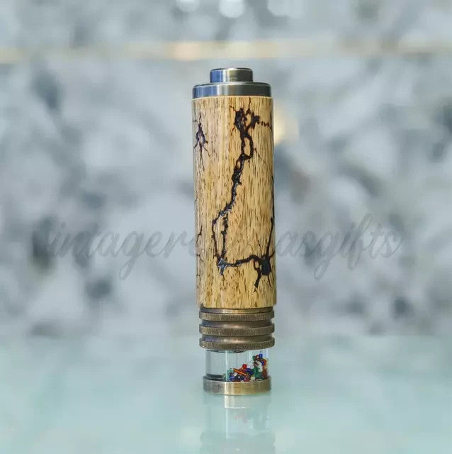 Personalized Brass Kaleidoscope Vintage Style with Wooden Case Handmade Gift Dec
