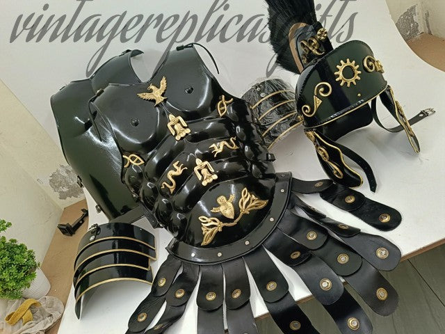 Handmade Greek Gladiator Muscle Cuirass Armor Steel Chest Plate Medieval LARP
