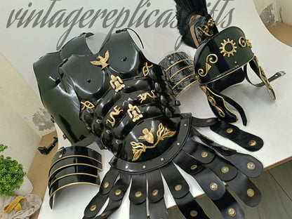 Handmade Greek Gladiator Muscle Cuirass Armor Steel Chest Plate Medieval LARP