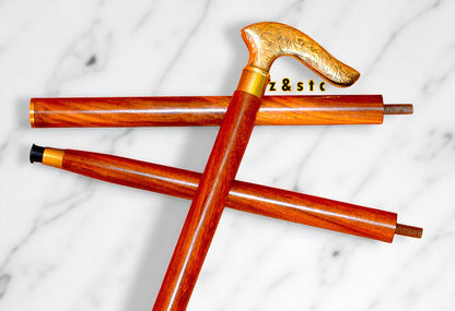 Rustic Wooden Walking Cane – Sturdy and Stylish Design