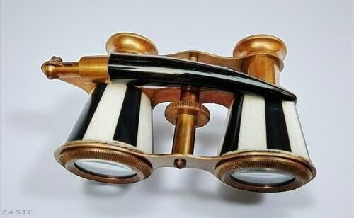 Black Opera Glasses Antique Style Theater Binoculars Collectible