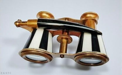 Black Opera Glasses Antique Style Theater Binoculars Collectible