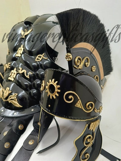 Handmade Greek Gladiator Muscle Cuirass Armor Steel Chest Plate Medieval LARP