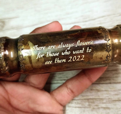 Custom Name Brass Kaleidoscope – 4.5 Inch Multicolor Kaleidoscope – Educational