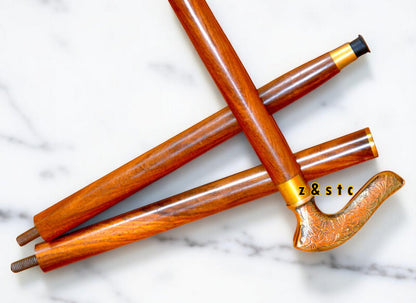 Rustic Wooden Walking Cane – Sturdy and Stylish Design
