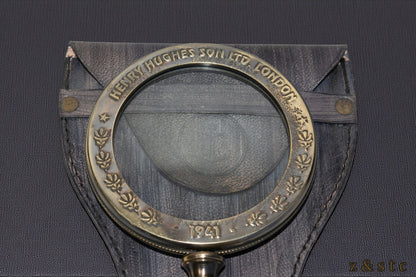 Antique-Style Brass Magnifying Glass by Henry Hughes – Nautical Replica