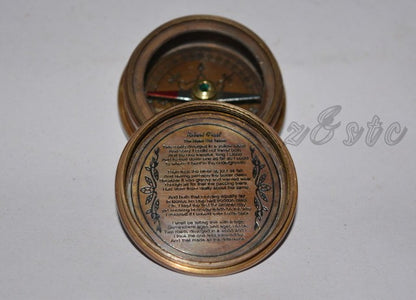 Antique Style 2.5 Inch Brass Compass – Handmade Maritime Collectible