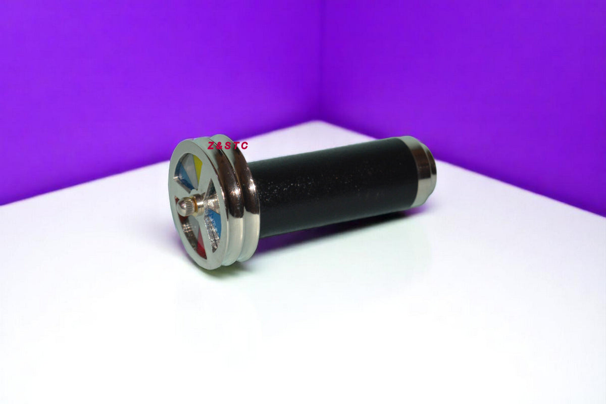 Leather wrapped kaleidoscope – handheld antique style decor