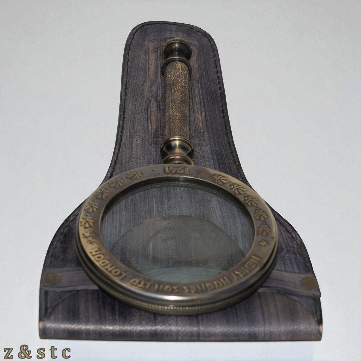 Antique-Style Brass Magnifying Glass by Henry Hughes – Nautical Replica
