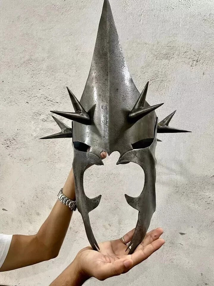 Halloween Medieval Knight Helmet – 18 Gauge Steel Wearable Armor Helmet with Pad
