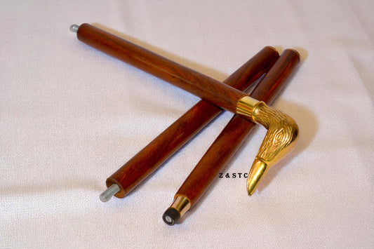 Handcrafted Wooden Walking Stick Vintage Style Cane for Men & Women