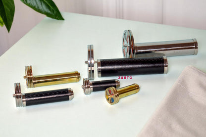 SET OF 6 HANDCRAFTED BRASS KALEIDOSCOPES VINTAGE STYLE COLLECTIBLE GIFTS