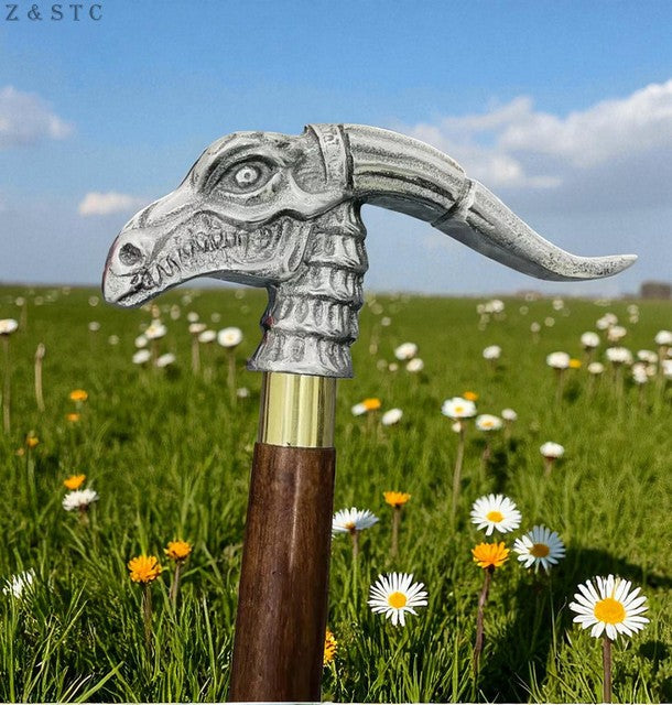 Designer dragon Head Handle Walking Stick – Antique Style Wooden Cane