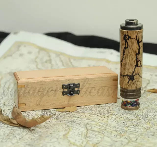 Personalized Brass Kaleidoscope Vintage Style with Wooden Case Handmade Gift Dec