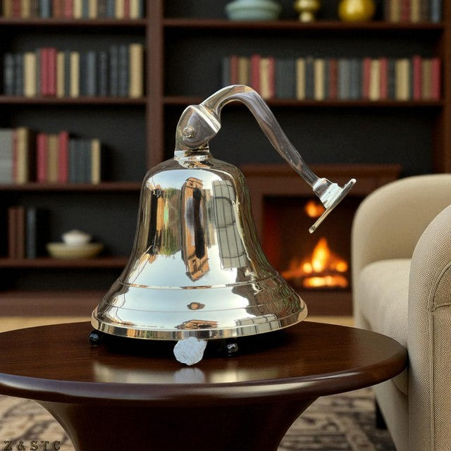 Brass Nautical Bell – Personalized Antique Bell for Wall Mounting & Décor