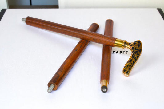 Vintage Style Wooden Walking Cane Decorative & Functional Walking Stick