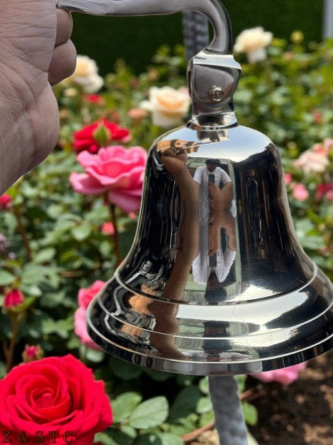 Brass Nautical Bell – Personalized Antique Bell for Wall Mounting & Décor