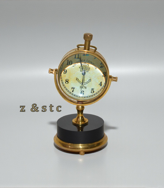 Nautical Marine Tabletop Brass Desk Clock best for showcase