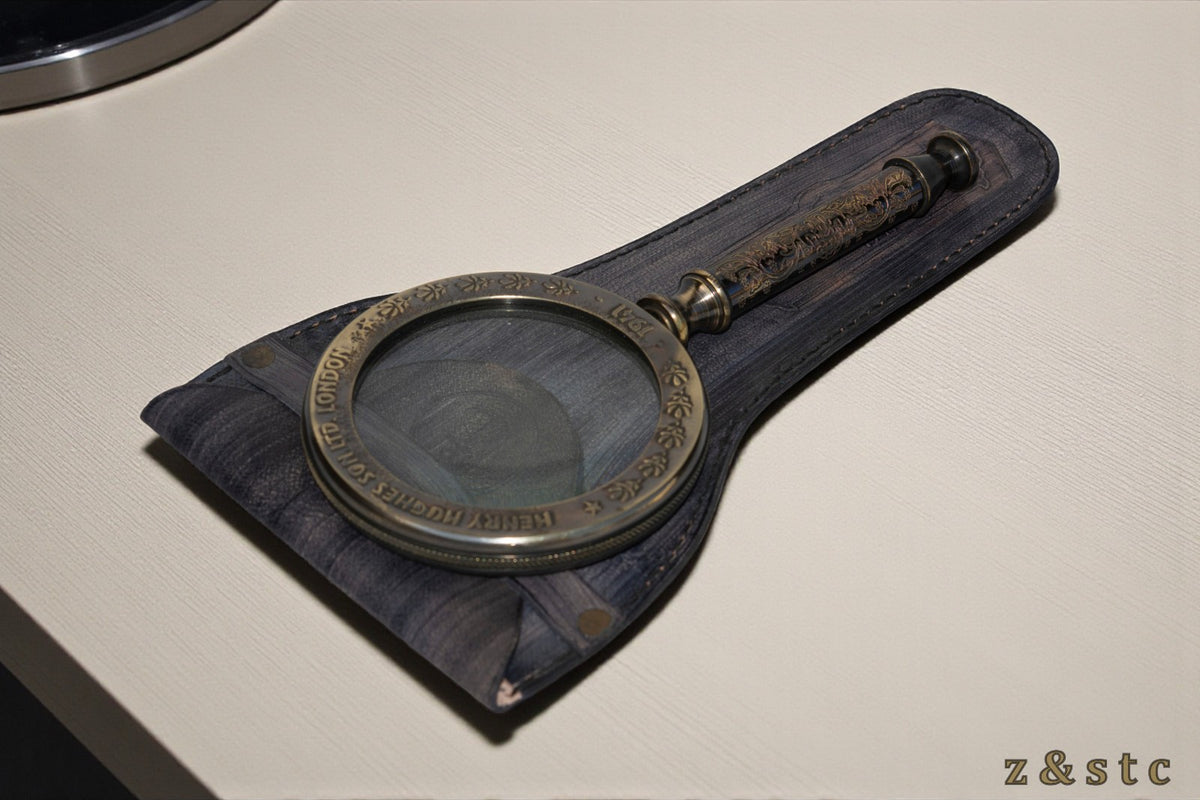 Antique-Style Brass Magnifying Glass by Henry Hughes – Nautical Replica