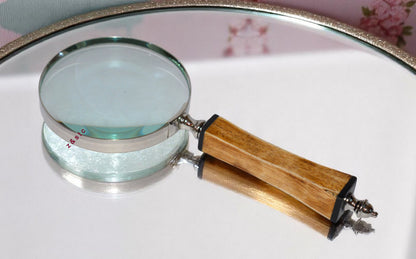 Handheld Magnifying Glass Portable Lens for Reading, Crafts & Hobbies