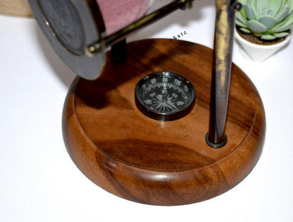 Antique Style Brass Sand Timer – 5 Min Hourglass Desk Decor
