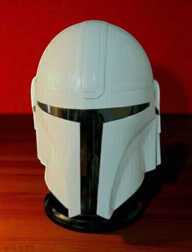 Medieval Steel Armor Mandalorian Helmet Full White Finish Cosplay & Collectible